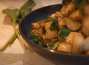 Sea Beet Saag Alloo